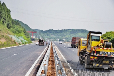 省道205线绵阳绕城(游仙段)改线一期工程进入最后扫尾阶段